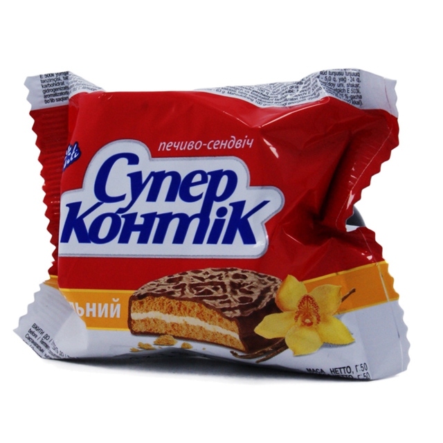 Купить Печенье-сэндвич Konti супер-контик шоколадный вкус г в магазине Instashop в Шымкенте